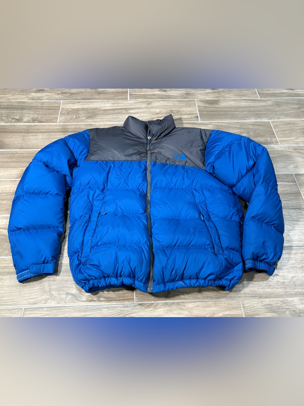 Vintage The North Face Blue 700 Down Puffer Jacket Nuptse Mens Large